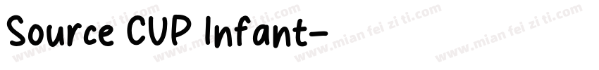 Source CUP Infant字体转换